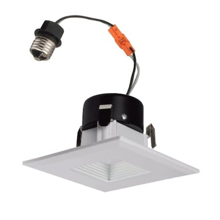 Nicor 6 in. Square LED Recessed Downlight in 2700K, White DQR6-10-120-2K-WH-BF